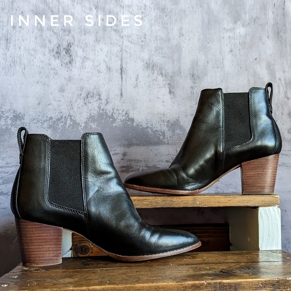 Madewell The Regan pull-on ankle boots in Black, size 9.5 - Picture 9 of 12